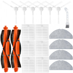 Tarvikud Xiaomi E10/E10C/E12/3C+ robot-tolmuimejale Varuosade asenduskomplekt, Peahari, K&uuml;lghari, HEPA filter, Mopipadjad Kit 1