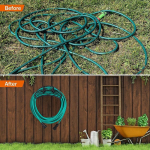 Metal Garden Hose Holder Hanger Easy to Install Heavy Duty Wall Mount Bracket for Terrace