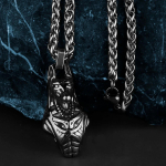 Kaelakee Anubis Jumal Surm Amulett Talisman Ripats Muinas-Egiptus Egiptuse S&uuml;mbol Igavene Elu kaitse valvur Surnud 1 pc