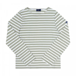 Saint James Unisex pikkade varrukatega T-s&auml;rk Modern Stripe 9858 Amandier Neige 9858 AMANDIER NEIGE (XL)