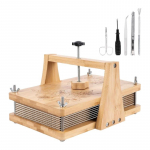 Looduslikust bambusest ja puidust lillepressi komplekt Eemaldatav taimeproovide pressimislauad kuivatatud lillede ja botaaniliste k&auml;sit&ouml;&ouml;de jaoks 1