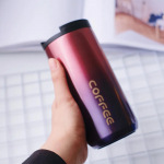 350ml/500ml Kahekordne roostevabast terasest 304 Kohvitass Lekkekindel termostass Reisimiseks termokruus Termoskruus Kingituseks 350ml lilla
