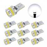 T10 LED Valge Plahvatuslik Valgus 10 tk Sisseehitatud Canbus, LED T10, &Uuml;hilduv S&otilde;idukiga 10 pieces valge