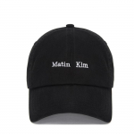 MATIN KIM Mini klassikaline logo nokkm&uuml;ts must &ndash; Puuvillane reguleeritav pesapallim&uuml;ts BLACK