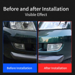 Eesmise ja tagumise udutulelaterna dekoratiivraam, muudetud 2003-2009 Toyota Land Cruiser Prado 120 Lc120 k&uuml;ljelaterna raamile Side Lamp Frame