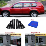 S&uuml;sinikkiust must auto akna uste sammas BC samba posti katte trimm Nissan X-Trail Rogue 2008-2012 peegliefektiga arvutile bright black