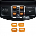 Orange Window up/down Lift Control Switch Bezel Trim For Jeep Wrangler JL JT 18+