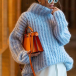 Turtleneck silmkoelised kampsunid naiste s&uuml;gistalvised soojad &uuml;lisuured kohevad kampsunid naiste pikkade varrukatega pulloverid naiste topid M sinine