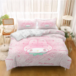3-osaline komplekt My Melody tekikotid Laste voodipesu komplekt Kodu Twin 1 tekikate Luksuslik 100% pol&uuml;ester Kaasaegne tr&uuml;kitud 90x200cm