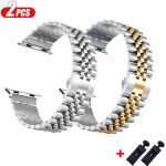 2 tk luksuslik roostevabast terasest kellarihm Apple Watch Series 9 8 SE 7 6 5 4 3 jaoks, metallrihm IWatch Band 38 40 41 42 44 45 49mm jaoks 38mm 40mm 41mm