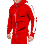 2 tk/komplekt meeste spordidressid, kontrastv&auml;rvid kapuutsiga, n&ouml;&ouml;riga vabaaja spordikomplektid igap&auml;evaseks kandmiseks 2XL