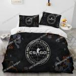 Cs Go M&auml;ngija Counter Strike Voodipesukomplekt Magamistuba Pehme Kaasaegne Voodikate Mugav Tekikott Tekikate Ja Padjap&uuml;&uuml;r AU Single(140*210cm)3pcs