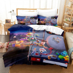 Multikas Toy Story Tekikott Padjap&uuml;&uuml;r Voodipesukomplekt T&auml;iskasvanu Poiss T&uuml;druk Magamistoa Kaunistus Laste Kingitus &Uuml;he- Kahekohaline Suur Suurus EU Single(135*200cm)3pcs