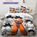 Son Goku mustriga voodipesu, Tekikomplekt Tekikate Padjap&uuml;&uuml;r Kodu S&uuml;nnip&auml;evakingitus (1 * tekikott + 2 * padjap&uuml;&uuml;ri, ilma s&uuml;damikuta) 135x200cm