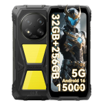 Blackview ROCK 2 Pro Tugev mobiiltelefon, 8 GB muutm&auml;lu, 256 GB salvestusruumi, 5G, Android 16, 15000 mAh nutitelefon Only cell phone