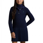 Polo Ralph Lauren Kleit FW25 &Uuml;hev&auml;rviline Puuvillane Punutiskoes Polo Kraega Lastekleit 313978841-001 XL