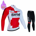 Bmcing Team Ropa Ciclismo Soe 2025 Talvine Termiline Fliisist Jalgrattariided Meeste S&auml;rgi &Uuml;likond V&auml;ljas S&otilde;itmiseks Jalgratas MTB P&uuml;ksid Komplekt M