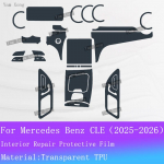 For Mercedes-Benz CLE C236 Navigation screen Protection Sticker Full set interior Film Gear Panel Transparent Anti-scratch Films For LHD