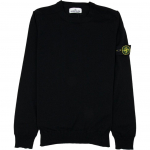 Stone Island Logo Kampsun &Uuml;mmargune kaelus Pikkade varrukatega &Uuml;hev&auml;rviline kampsun Meeste kampsun Must K2S155100071S00C4-V0029 XXL