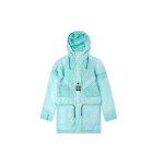 Stone Island Logo Applique Pooll&auml;bipaistev Pikkade Varrukatega Kapuutsiga Jakk Meeste jakid Roheline 741542999-V0044 M