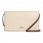 K&auml;ekott Anna 20 V&auml;rviline Klapp-kinnitusega Mitme kaarditaskuga Krokodillimuster Nahast Crossbody kott V&auml;ike Naiste crossbody kott Ivoor CC935-IMUOF Basic Set (Bag+Dust Bag)