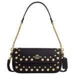 Coach Hailey Flap 19 Neetidega Kirjaliku Logoga Peen Klibune Nahast Crossbody &Otilde;lakott V&auml;ikesed Naiste kotid Must CAN97-IMBLK Basic Set (Bag+Dust Bag) gray