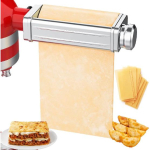 Pasta lisatarvik KitchenAid mikserile, Pasta leherullik, Spagetti Fettuccine l&otilde;ikur, Roostevabast terasest nuudlid, Sobib k&otilde;igile KitchenAid Chef mudelitele A passta roller gray