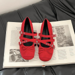Prantsuse retro disain ruudukujulise ninaga ballet Mary Jane kingad naistele 2025 suvi uus v&auml;ike nahast kingad seelikuga 35