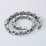 12/15MM K&otilde;rge Kvaliteediga B&uuml;tsantsi Suur K&auml;ev&otilde;ru Meestele Hip Hop Lihtne Keiserlik Kett Kaelakee Poleeritud Trendikas Ehted Mehelik V&otilde;lu 15mm wide&60cm gray