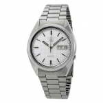 Renoveeritud Seiko 5 Automaatne SNXF05 SNXF05K1 SNXF05K Meeste K&auml;ekell valge