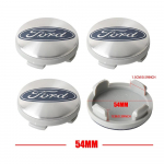 Autokleeps 2026 Ford 4 tk/komplekt 54 mm Autokujundus Ratta keskkatted Veljekatted Embleem Tarvikud Ford Mondeo Focus 2 3 4 Mustan