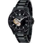Maserati Sfida Meeste Mehaaniline Automaatne Kell, Must Tihvild, Must Tekstiil Nahal, Rihm R8823140005 must