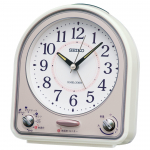 Seiko Kell &Auml;ratuskell Lauakell 31 Valge Roosa 139 x 126 x 70 QM750P Kell, Kell, Analoog, Meloodiad, &Auml;ratus, P&auml;rlmutter/Osaline P&auml;rlmutter, mm,