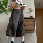 Ameerika Vintage Y2k 90ndate Cargo P&uuml;ksid Naistele Harajuku &Uuml;legabariidilised Jorts L&otilde;dvad Suvised L&uuml;hikesed P&uuml;ksid Streetwear Korea L&uuml;hikesed P&uuml;ksid L hall