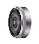 SONY E 16mm fikseeritud fookuskaugusega objektiiv ainult Sony jaoks F2.8 E-kinnitus, APS-C (SEL16F28)