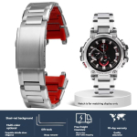 316L roostevabast terasest metallrihm Casio MTG-B1000 MTG-B2000 G-Shock Heart of Steel, meeste k&auml;ekella rihma asendusk&auml;ev&otilde;ru For MTG-B1000 gray