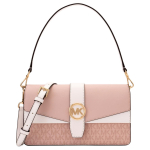 Michael Kors Greenwich Klappmagnetiline Sulgur Reguleeritav Eemaldatav &Otilde;larihm Kaetud L&otilde;uendist &Otilde;la Risti Keha K&auml;ekott Keskmine 35F5GGRL2B-7183 Basic Set (Bag+Dust Bag)
