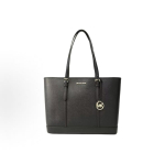Michael Kors Mk Jet Set Travel &Uuml;hev&auml;rviline Vintage Suure Mahutavusega Kirjalogo Ripats Nahast T&otilde;mblukuga Kotid Naiste T&otilde;mblukuga Kott Must 35F0GTVT9L-BLACK Basic Set (Bag+Dust Bag) gray