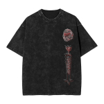 Tume M&auml;ngupesu &Uuml;lem&otilde;&otilde;duline T-s&auml;rk Streetwear Yk Doomguy Dooms Eternal Slayer Cacodemon T-s&auml;rgid Mehed Naised Puuvill Graafiliselt Tr&uuml;kitud L black