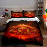 Manchester Unitedi logo. Voodipesukomplektid Tekikotikomplektid Tekikotid Padjap&uuml;&uuml;rid(1 * Tekikott 2 * Padjap&uuml;&uuml;ri, ilma tekita) 135x200cm