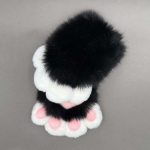 Kawaii Multikas Cosplay Kost&uuml;&uuml;m Kindad Piiksuvad Kig Fursuit Kigurumi Kassik&uuml;&uuml;s Labakindad Paksenema Soojad Cosplay Rekvisiidid Pidulik gray