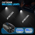 2 tk USB-laetavat auto ukse HD LED-lampi Projektor Tervitusvalgustid Chery Jaecoo J7 J8 2023-2025 jaoks Autotarvikud black