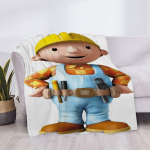 Armas Tekk Bob the Builder Kohev Pehme Tekk & Viska Ruuduline Vooditekk Diivani P&otilde;lve Mikrofiiber T&auml;ht H Anime Luksuslik Kate Laps 150cm x 180cm