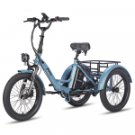 Elektrilised kaubarattad Fafrees F20 Mate 250W mootor 20 rehv Kokkupandav E-jalgratas t&auml;iskasvanutele 48V 20Ah Kahekordne h&uuml;drauliline pidur Maksimaalne koormus 180 kg LCD-ekraan Lite sinine