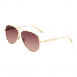 Dior Cannage logo piloodiprillid Unisex p&auml;ikeseprillid Kuldne DIORCANNAGE-A1U-B0F2 Basic Packaging-Eyeglass Case+Box,61,Gold