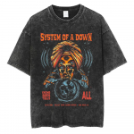 Limited System of A Down Pestaud Vintage T-s&auml;rk Mehed Naised Vabaaja Puuvillane Retro L&uuml;hikeste Varrukatega T-s&auml;rgid Meessoost Rokkansambli T-s&auml;rk Streetwear S mitmev&auml;rviline