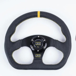 13-tolline Auto Rooliratas Universaalne 320 mm PVC Alumiinium Racing Sport Rooliratas Sobib Enamiku Autode Modifitseerimis Tarvikutele Black-Yellow black