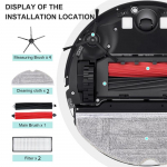 A03F-Roborock S8 Pro Ultra S8+ jaoks Asenduspeamised ja k&uuml;lgmised harjad Moppikangad HEPA filtrid Tolmukotid Asendusosad Tarvikud