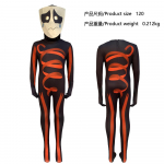 H&auml;mmastav digitaalne veidrikute tsirkus Pomni Cosplay kost&uuml;&uuml;m Lapsed T&auml;iskasvanud Caine Kinger Jumpsuit Kehasse liibuv riietus Halloweeni kost&uuml;&uuml;mid 100-110cm