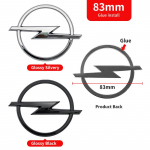 83mm 91mm 118mm 120mm 128mm 145mm 155mm Auto Esiv&otilde;re Embleem Tagaluugi M&auml;rk Kleebis Opel Astra Insignia Corsa Zafira jaoks Glossy Silver-1pcs